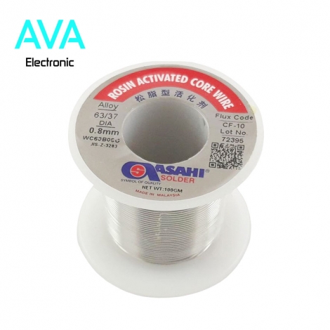 سیم لحیم ۰٫۸mm آساهی 100 گرمی