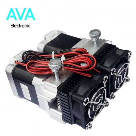 اکسترودر دو نازله MK8 پرینتر سه بعدی ۳D Printer MK8 Extruder