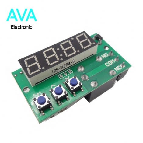 ماژول ساعت و تایمر مجهز به نمایشگر و خروجی رله