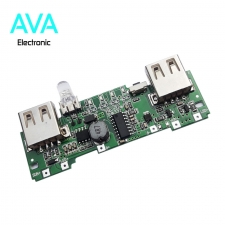 ماژول شارژر و دشارژر باتری لیتیومی دارای دو خروجی 5V 1A / 2A USB (برد پاور بانک)