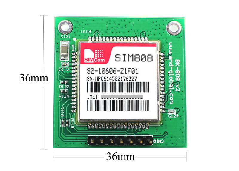 برد راه انداز GSM SIM808 با قابلیت GPRS / GPS / SMS