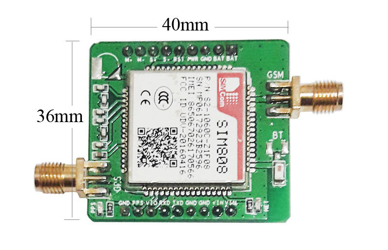 ماژول هدر برد SIM808 با قابلیت GPRS / GPS / SMS