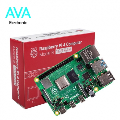 برد رزبری پای Raspberry Pi 4 مدل B با رم 1GB ساخت UK