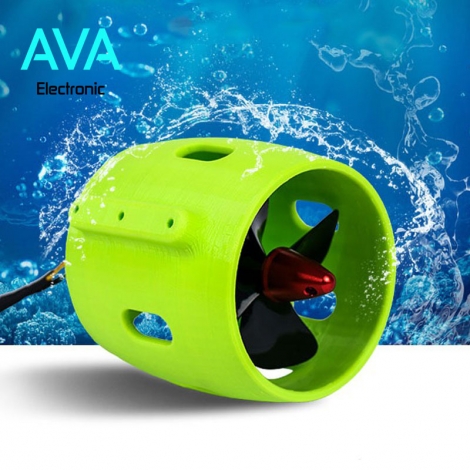 موتور براشلس با ملخ 4 پره 12 تا 24 ولت مناسب برای ساخت قایق