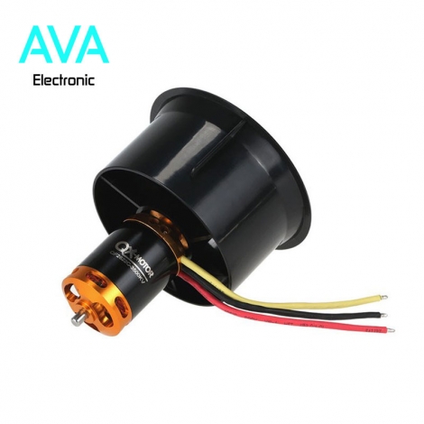موتور براشلس Brushless با ملخ 12 پره 3800KV با قطر دهنه 64mm