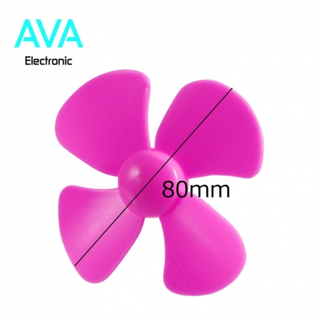 ملخ 4 پره پلاستیکی مرغوب با قطر 80 میلی متر