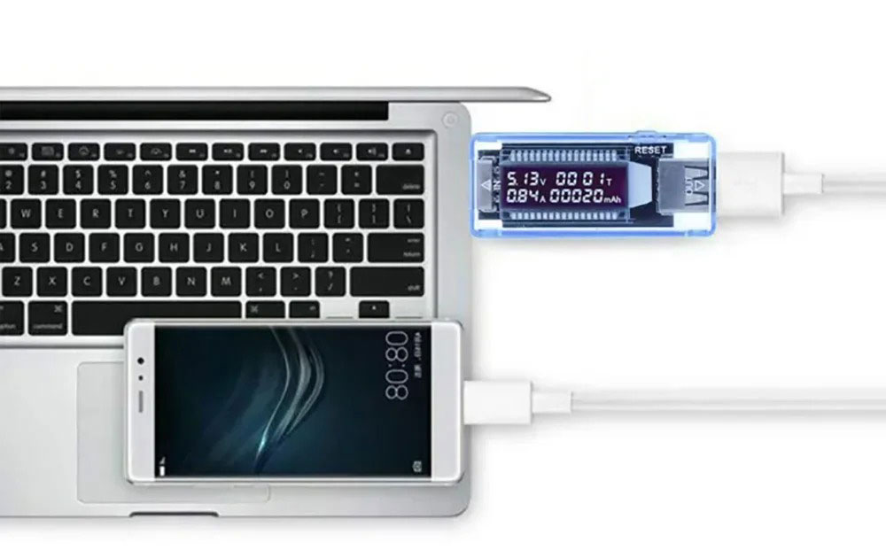 ماژول مانیتورینگ ولتاژ و جریان USB Tester