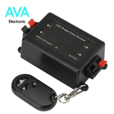 دیمر 12 تا 24 ولت DC به همراه ریموت،مناسب کنترل شدت نور نوار LED