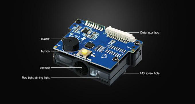 ماژول اسکنر بارکد CCD دارای سرعت 135 اسکن در ثانیه