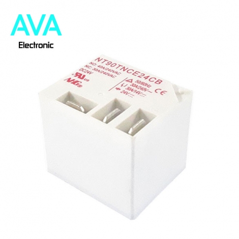 رله کولری 24 ولت 30 آمپر فیش خور مدل NT90TNCE24CB