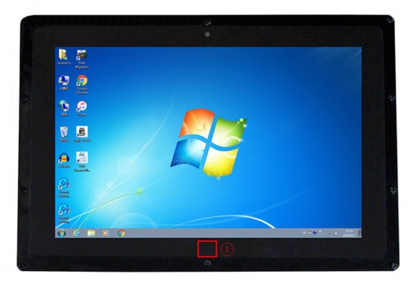 نمایشگر 10.1 اینچ رنگی IPS با ورودی HDMI به همراه قاب مدل B محصول Waveshare