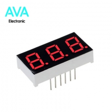 سگمنت سه دیجیت قرمز آند مشترک