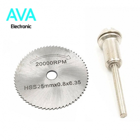 فرز برش 25 میلیمتر HSS به همراه تبدیل