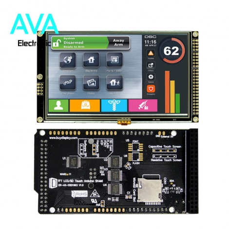 شیلد نمایشگر 4.3 اینچ TFT مناسب آردوینو Mega و Due