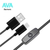 کابل USB به Type-C به همراه سوئیچ مخصوص رزبری پای