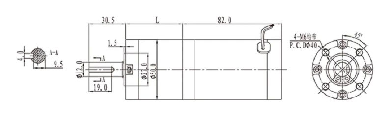 موتور گیربکس ZGX50RHH 10RPM ولتاژ کاری 12 ولت