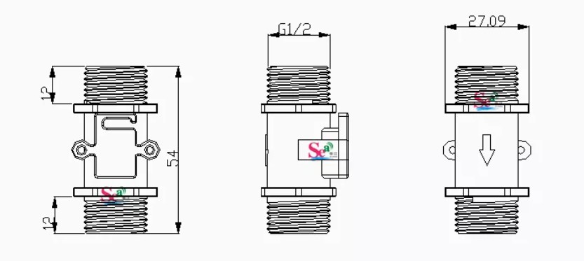 سنسور جریان آب - فلومتر YF-S201C