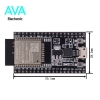 برد توسعه ESP32 WROOM-32D دارای بلوتوث، وای فای و مبدل CP2102