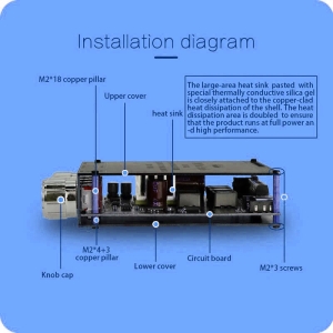 ماژول آمپلی فایر بلوتوث 100W + 2*50W مدل XY-S100H 