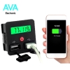 نمایشگر ظرفیت باتری 12 تا 24 ولت دارای USB با خروجی 5v-2.5A