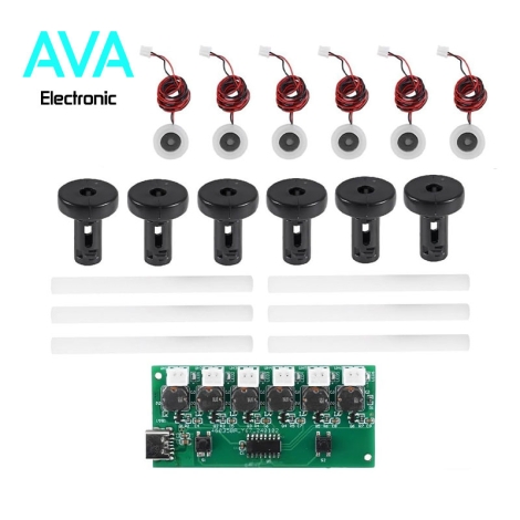 ماژول تولید بخار سرد 6 تایی با ورودی Type-C به همراه متعلقات