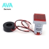 ولتمتر و آمپرمتر AC چراغ سیگنالی 500V-100A مدل AD16‑22FVA