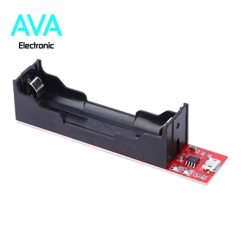 ماژول شارژر باتری لیتیومی TP4056 به همراه جاباتری