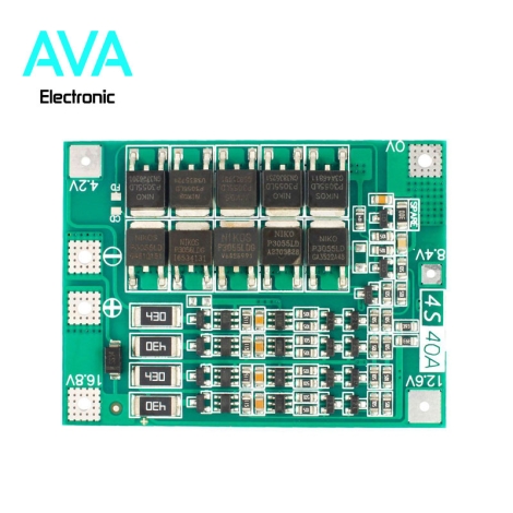 ماژول محافظ شارژ باتری لیتیومی 4 سل 40A