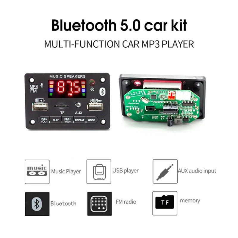 پخش کننده MP3 و آمپلی فایر 2X40W بلوتوثی مدل KH-G018