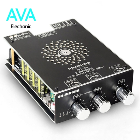 آمپلی فایر قدرت بالا استریو بلوتوثی 2x220W مدل T220HS