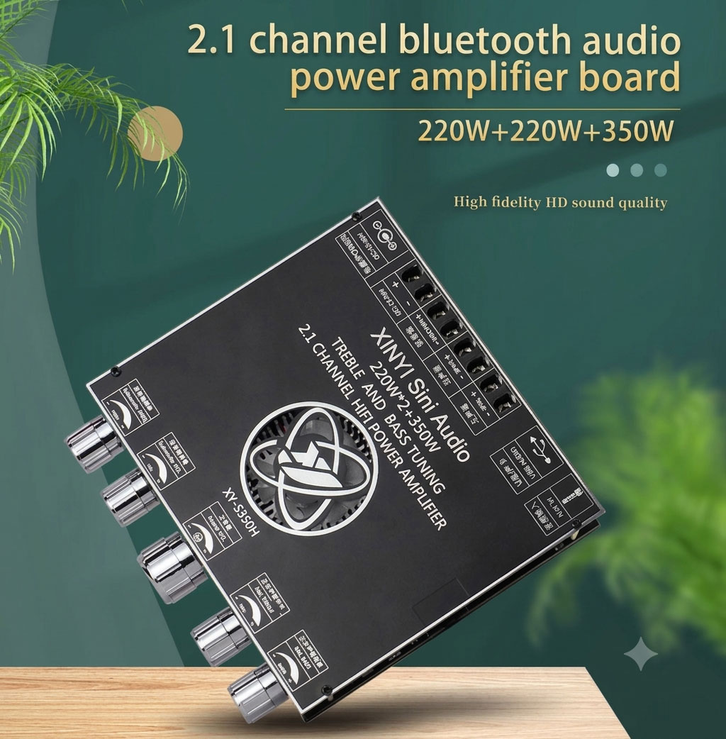 آمپلی فایر XY-S350H استریو بلوتوثی 2x220W و ساب ووفر 350W